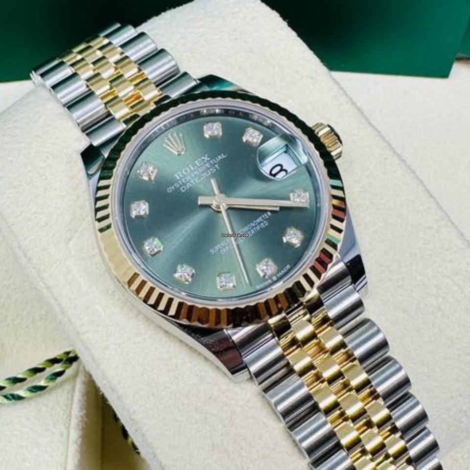 Rolex Datejust 31 NEW 2023 Datejust 31 GREEN DIAMOND DIAL