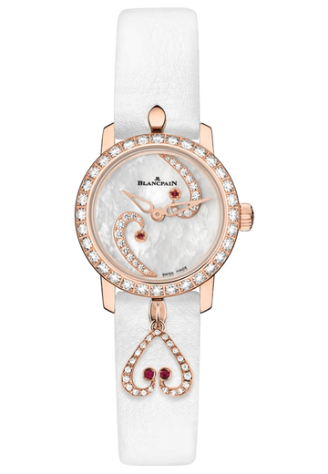 Blancpain Ladybird Ultraplate Diamond Red Gold Mother of Pearl Ladies Watch - 0063A 2954 63A