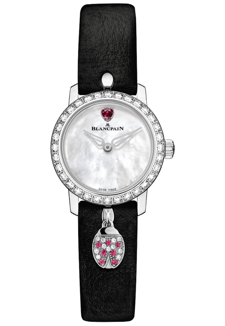 Blancpain Ladybird Ultraplate Mother of Pearl White Gold Diamond Ladies Watch - 0063D 1954 63A