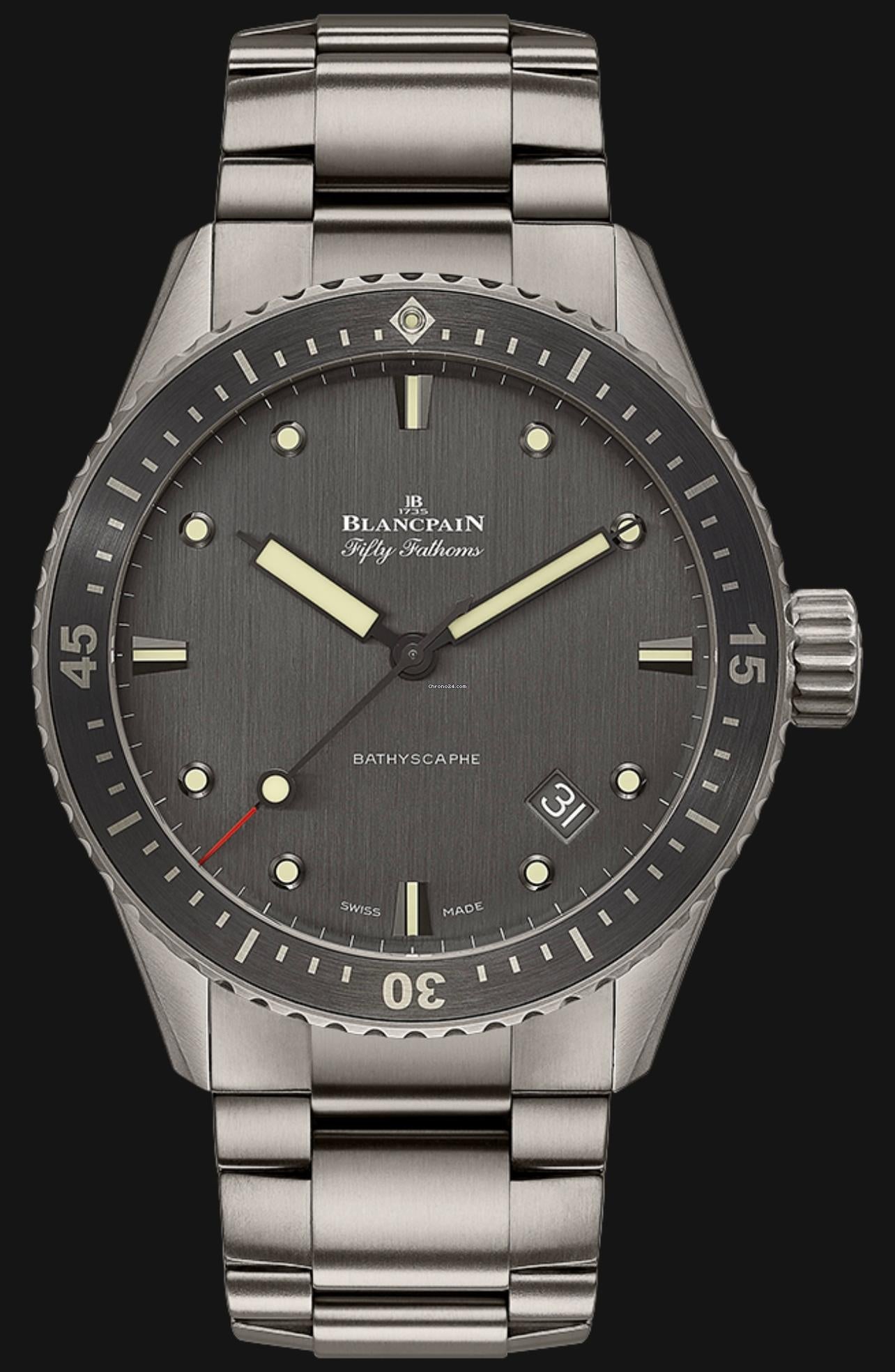 Blancpain Fifty Fathoms Bathyscaphe NEW Fifty Fathoms Bathyscaphe Titanium