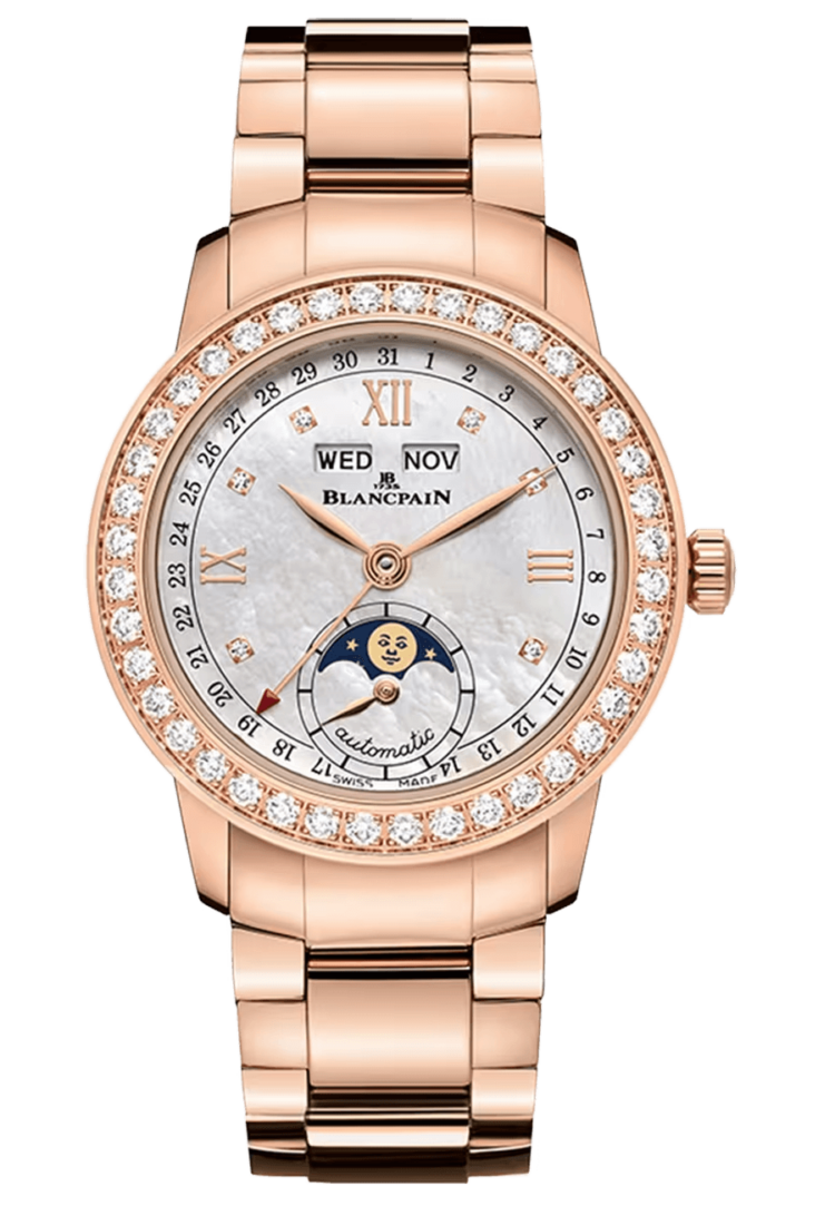 Blancpain Ladybird Quantieme Complet Diamond Red Gold Ladies Watch - 2360 2991A 76A