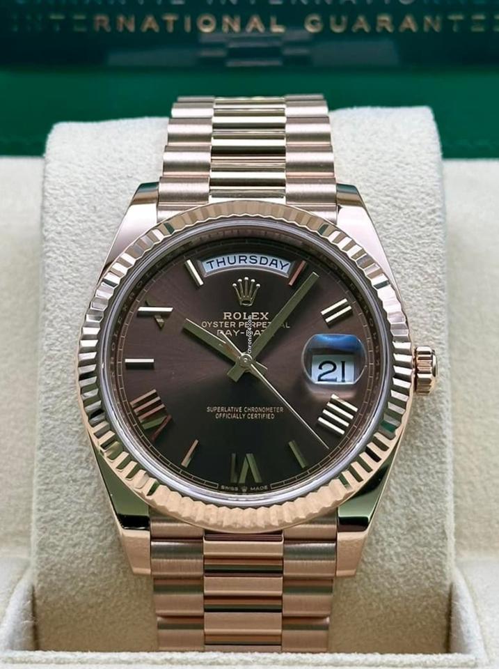Rolex Day-Date 40 NEW 2023 Day-Date 40 CHOCOLATE DIAL 228235