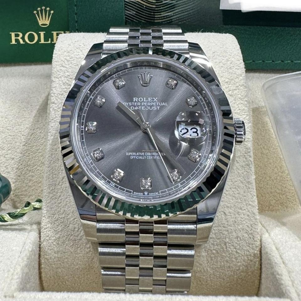 Rolex Datejust 41 NEW 2024 Datejust 41 Grey DIAMOND Jubilee 126334