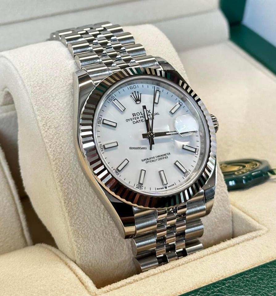 Rolex Datejust 41 NEW 2024 Datejust 41 WHITE DIAL JUBILEE 126334