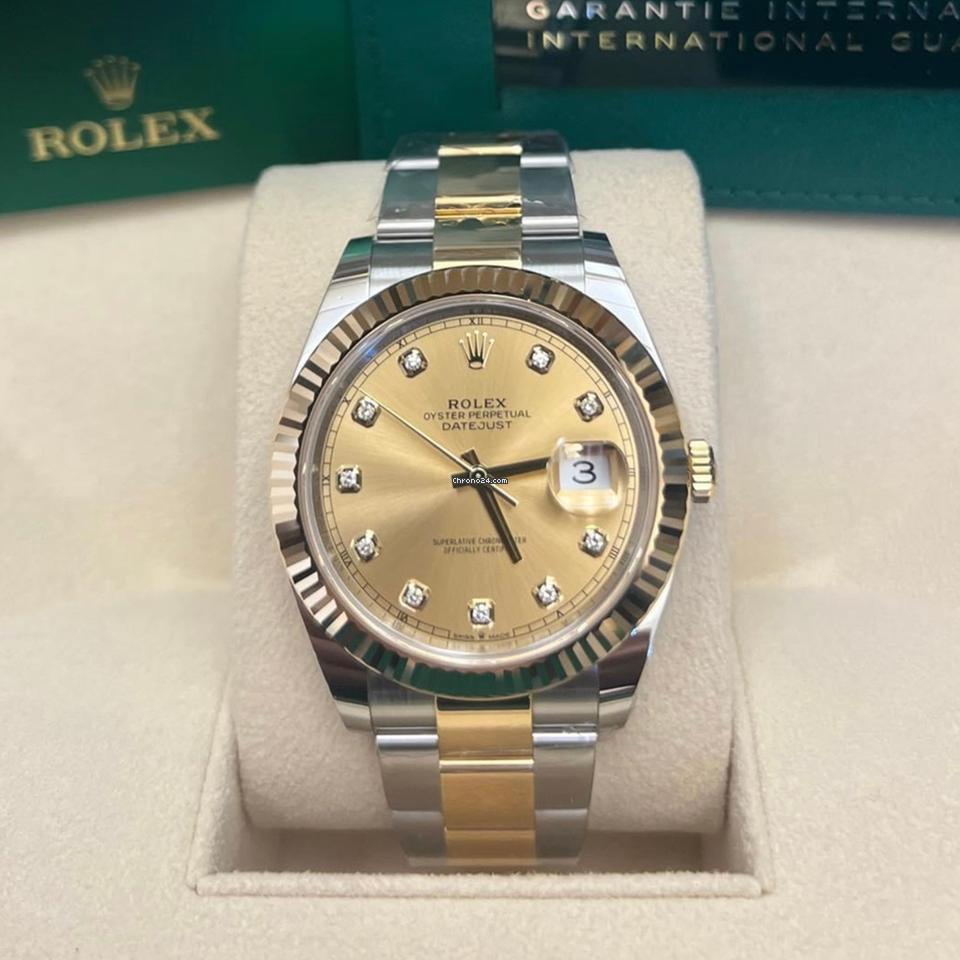 Rolex Datejust 41 NEW 2024 Datejust 41 CHAMPAGNE DIAMOND 126333