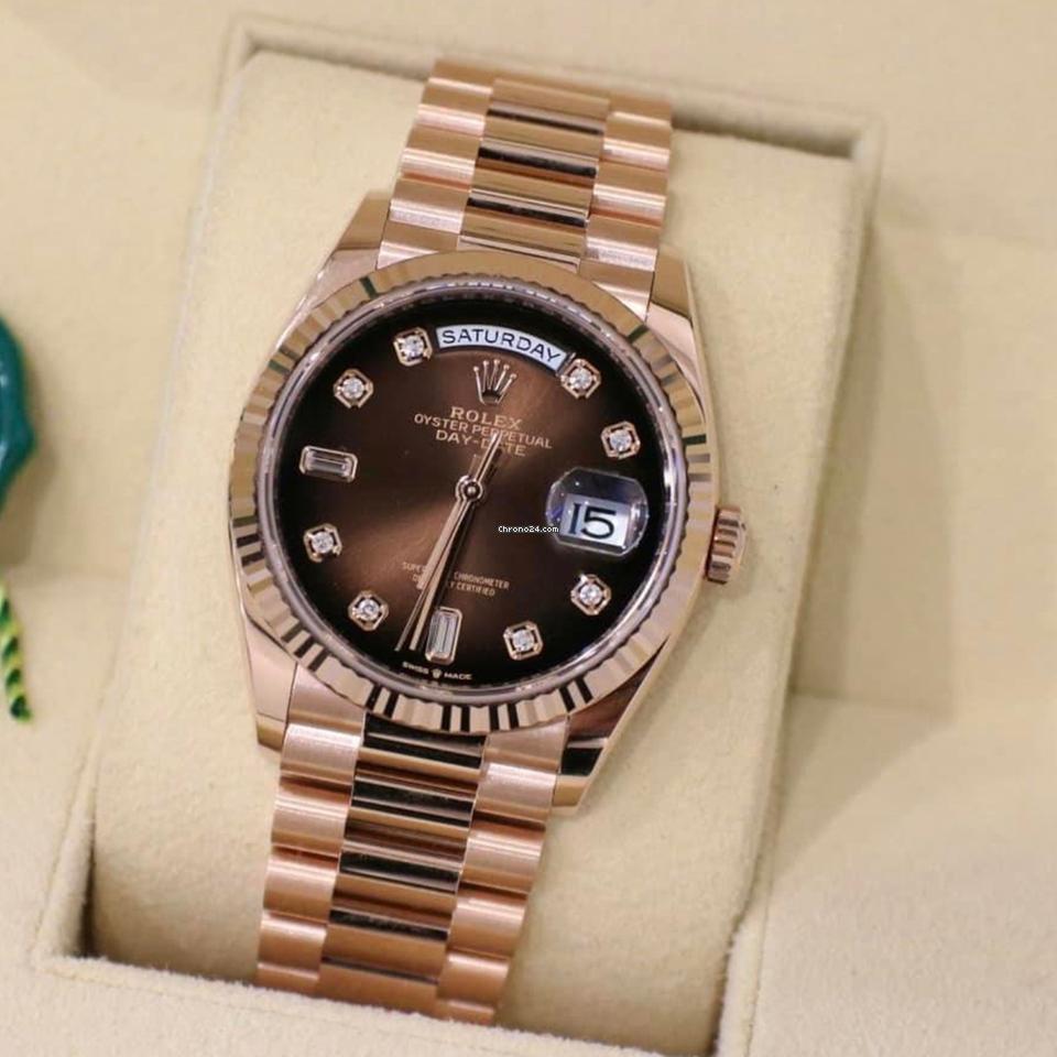 Rolex Day-Date 36 NEW 2024 Day-Date 36 OMBRE BAGUETTE 128235A