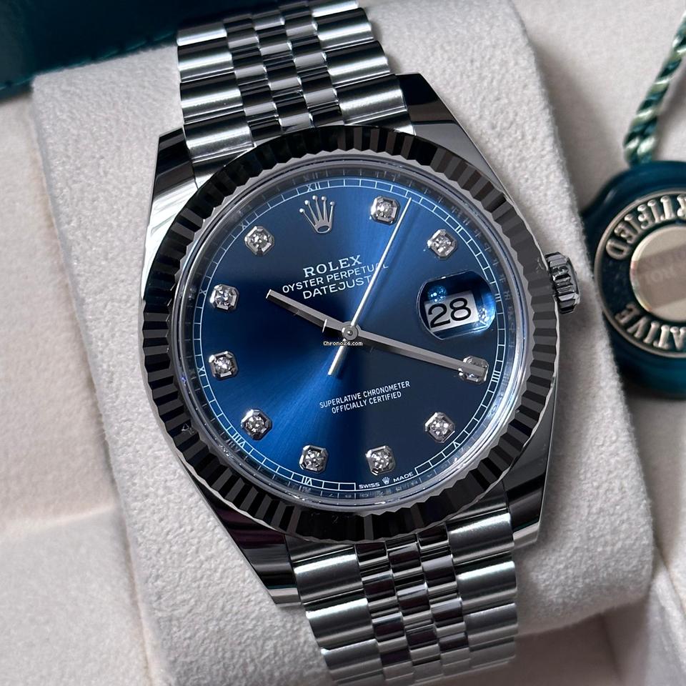 Rolex Datejust 41 NEW 2024 Datejust 41 BLUE DIAMOND JUBILEE