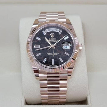 Rolex Day-Date 40 NEW 2024 Day-Date 40 Eisenkiesel Baugette