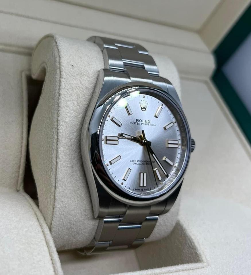 Rolex Oyster Perpetual 41 NEW 2024 Oyster Perpetual 41 SILVER DIAL 124300