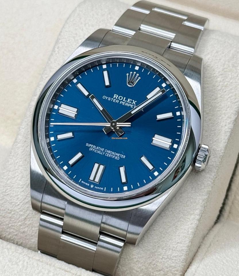 Rolex Oyster Perpetual 41 NEW 2024 Oyster Perpetual 41 BLUE DIAL 124300