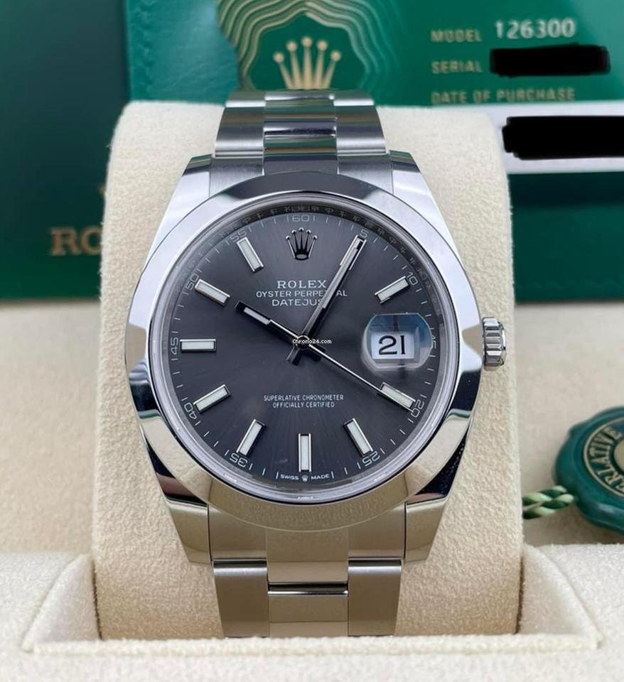 Rolex Datejust 41 NEW 2024 Datejust 41 SLATE DIAL OYSTER 126300