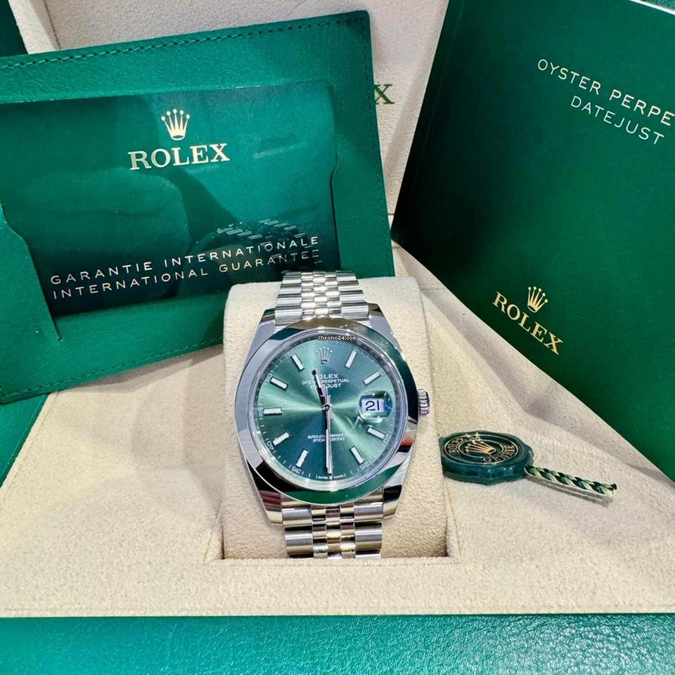 Rolex Datejust 41 NEW 2024 Datejust 41 MINT GREEN Jubilee