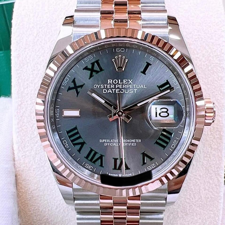 Rolex Datejust 36 NEW 2024 Datejust 36 Wimbledon Dial 18KT ROSE GOLD 126231