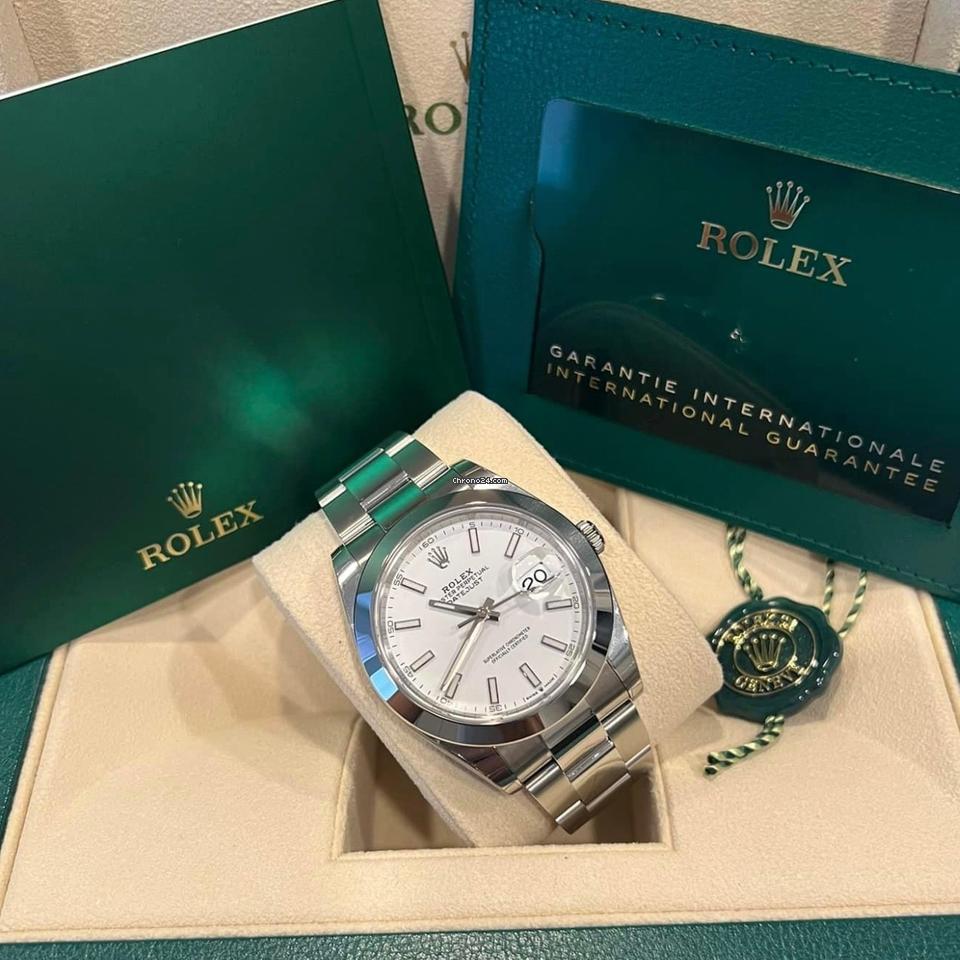 Rolex Datejust 41 NEW 2024 Datejust 41 WHITE DIAL 126300