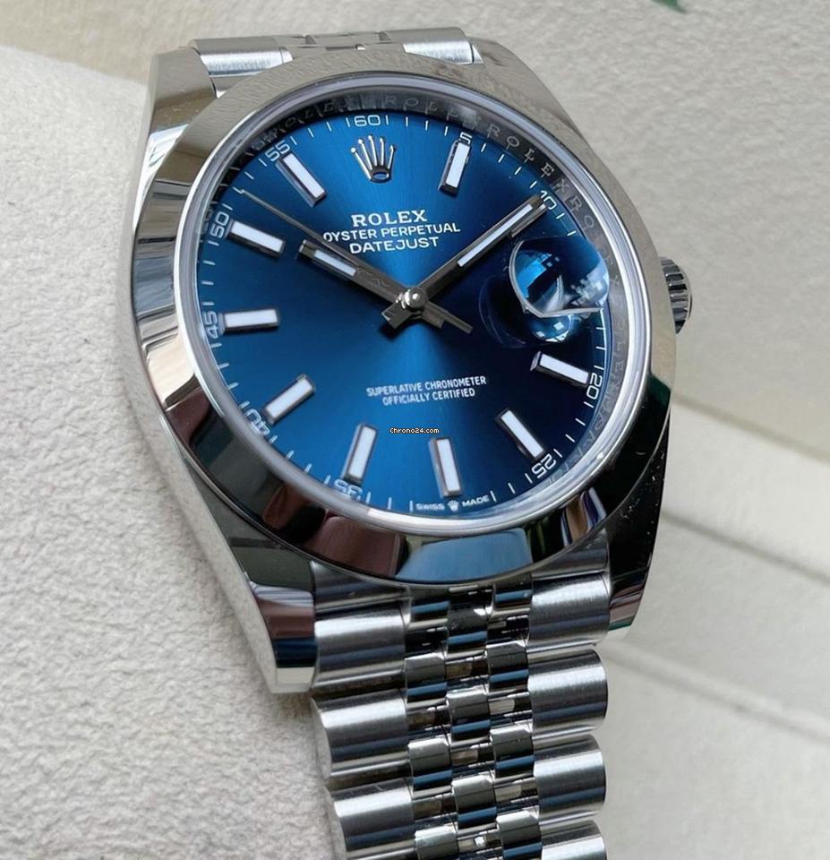 Rolex Datejust 41 NEW 2024 Datejust 41 BLUE JUBILEE 126300