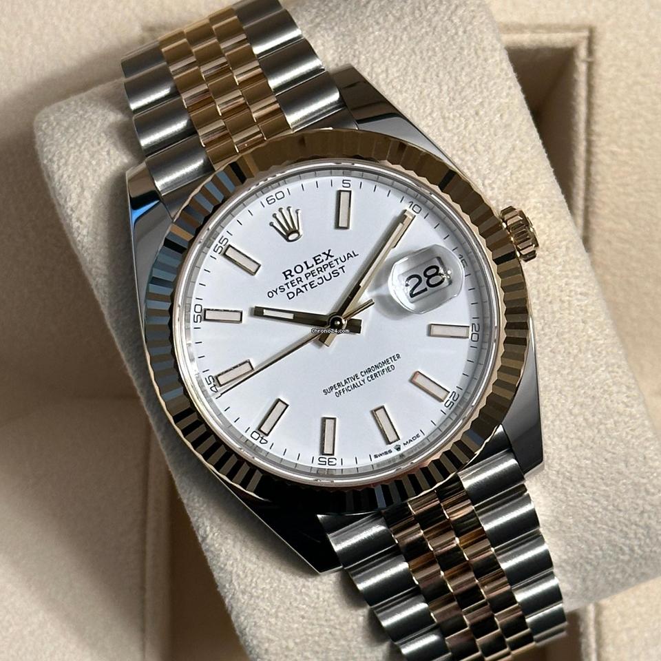 Rolex Datejust 41 NEW 2023 Datejust 41 WHITE DIAL JUBILEE 126333