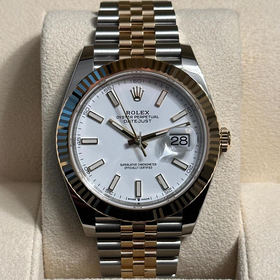 Rolex Datejust 41 NEW 2023 Datejust 41 WHITE DIAL JUBILEE 126333