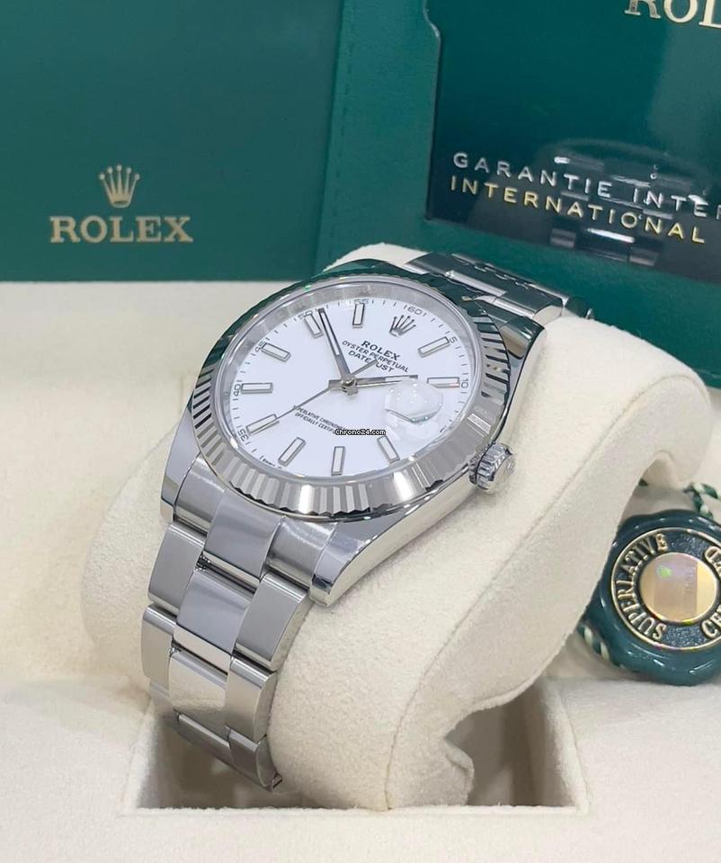 Rolex Datejust 41 NEW 2024 Datejust 41 White Dial Oyster 126334