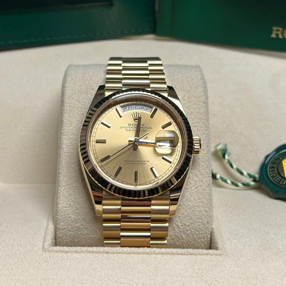 Rolex Day-Date 36 NEW 2023 Day-Date 36 CHAMPAGNE DIAL 128238