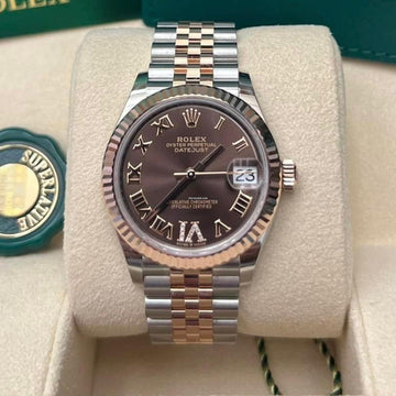 Rolex Datejust 31 NEW 2023 Datejust 31 CHOCOLATE ROMAN DIAL 278271