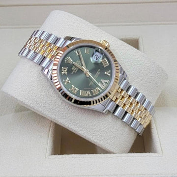 Rolex Datejust 31 NEW 2023 Datejust 31 GREEN DIAL Diamond Vi