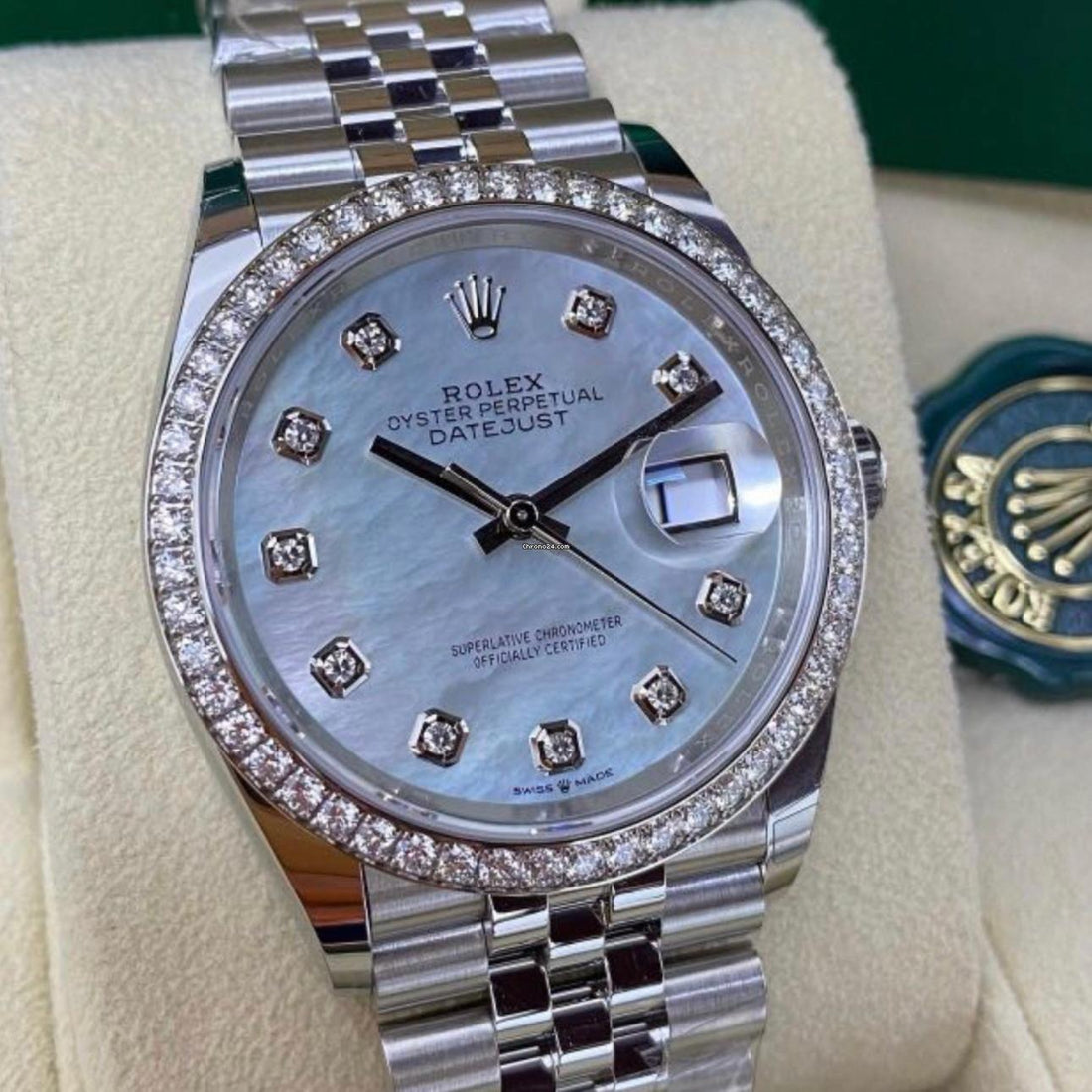 Rolex Datejust 36 NEW 2023 Datejust 36 MOP 126284RBR FACTORY DIAL AND BEZEL
