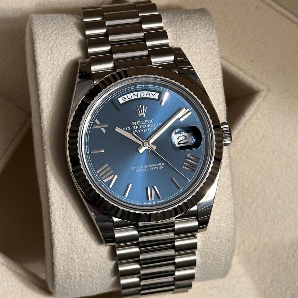 Rolex Day-Date 40 NEW 2023 Day-Date 40 BLUE DIAL 228239