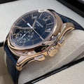 Patek Philippe Annual Calendar Chronograph NEW 2024 Patek 5905R BLUE DIAL