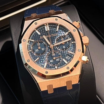 Audemars Piguet Royal Oak Chronograph NEW 2023 Royal Oak Chronograph BLUE DIAL 26240OR