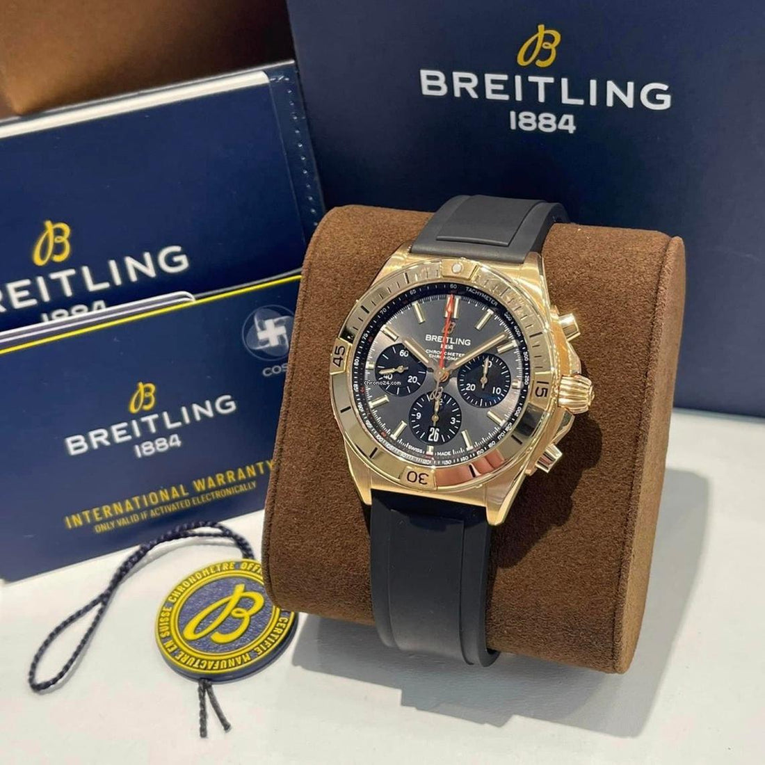 Breitling Chronomat 42 NEW 2024 Chronomat B01 42 18KT Rose Gold RB0134101B1S1