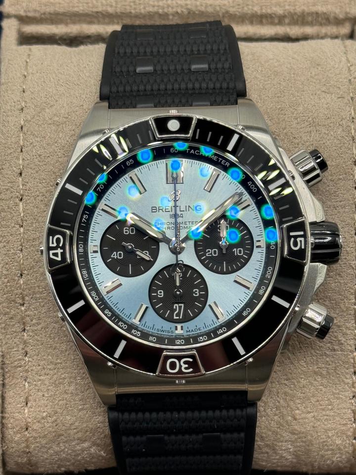 Breitling Chronomat NEW 2024 Super Chronomat B01 44 ICE BLUE DIAL PB0136251C1S1