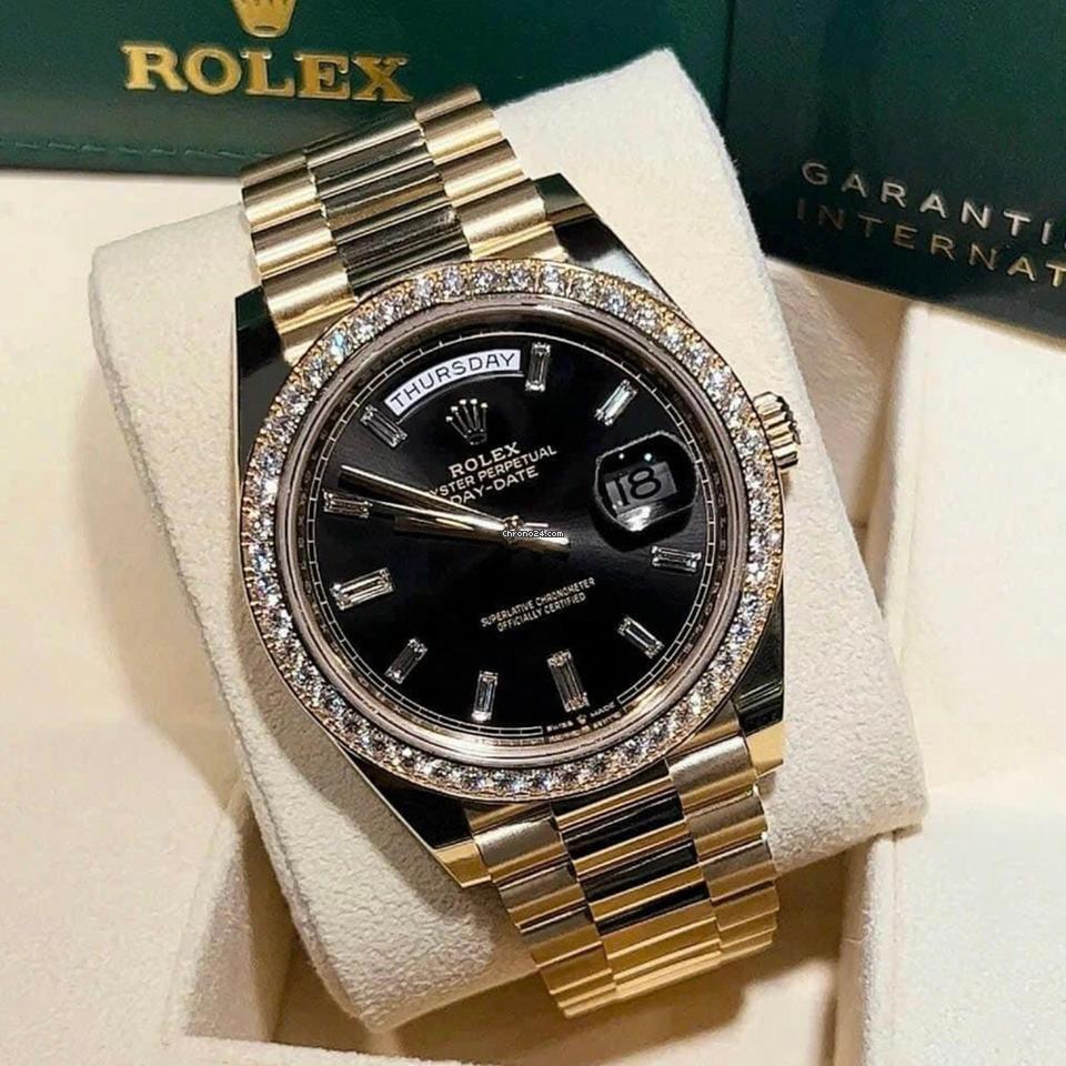 Rolex Day-Date 40 NEW 2024 Day-Date 40 FACTORY FACTORY DIAMOND BEZEL 228348RBR