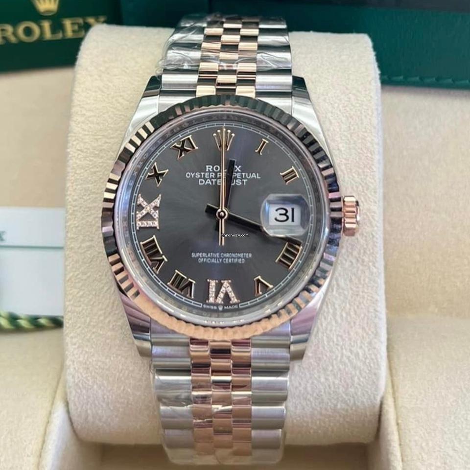 Rolex Datejust 36 NEW 2024 Datejust 36 SLATE DIAL Diamond Vi iX 126231