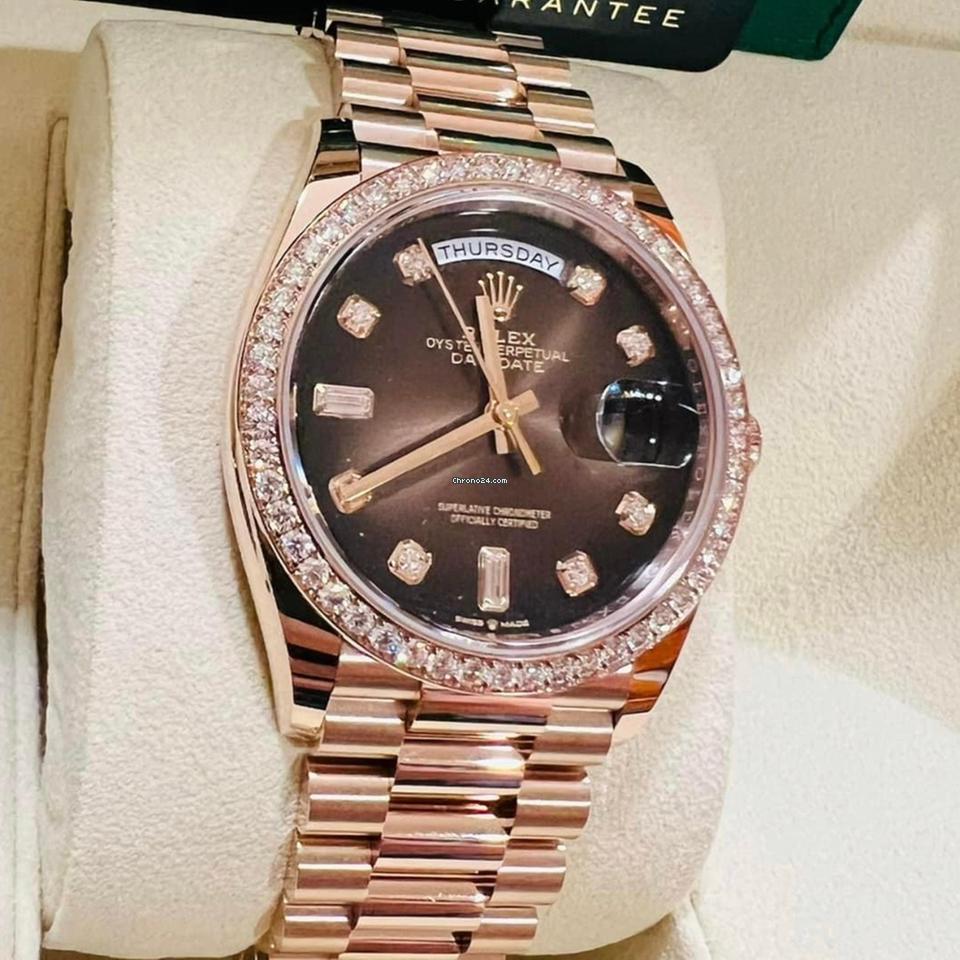 Rolex Day-Date 36 NEW 2023 Day-Date 36 FACTORY DIAMOND DIAL AND BEZEL