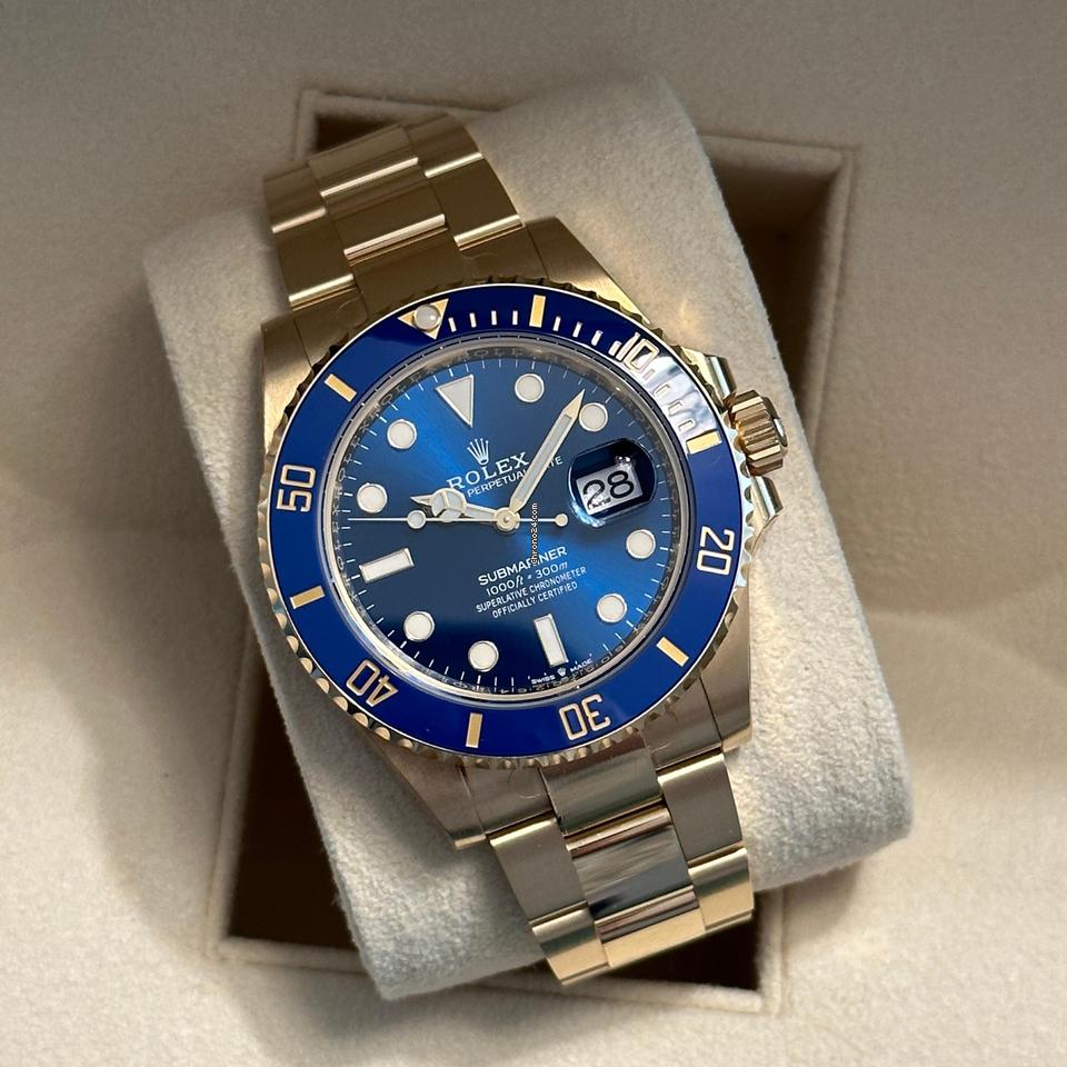 Rolex Submariner Date NEW 2024 Submariner Date BLUE DIAL 18KT GOLD 126618LB