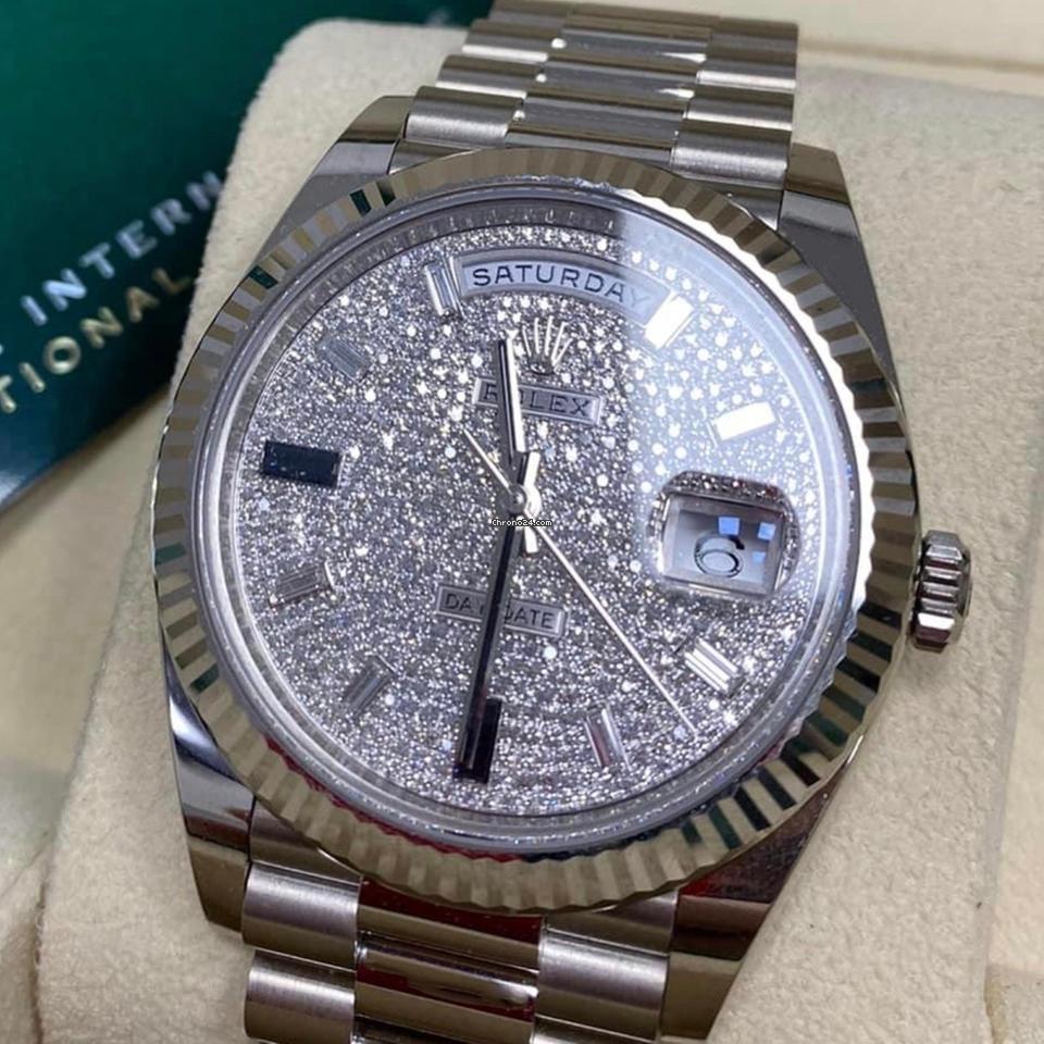 Rolex Day-Date 40 NEW 2023 Day-Date 40 FACTORY PAVE DIAMOND
