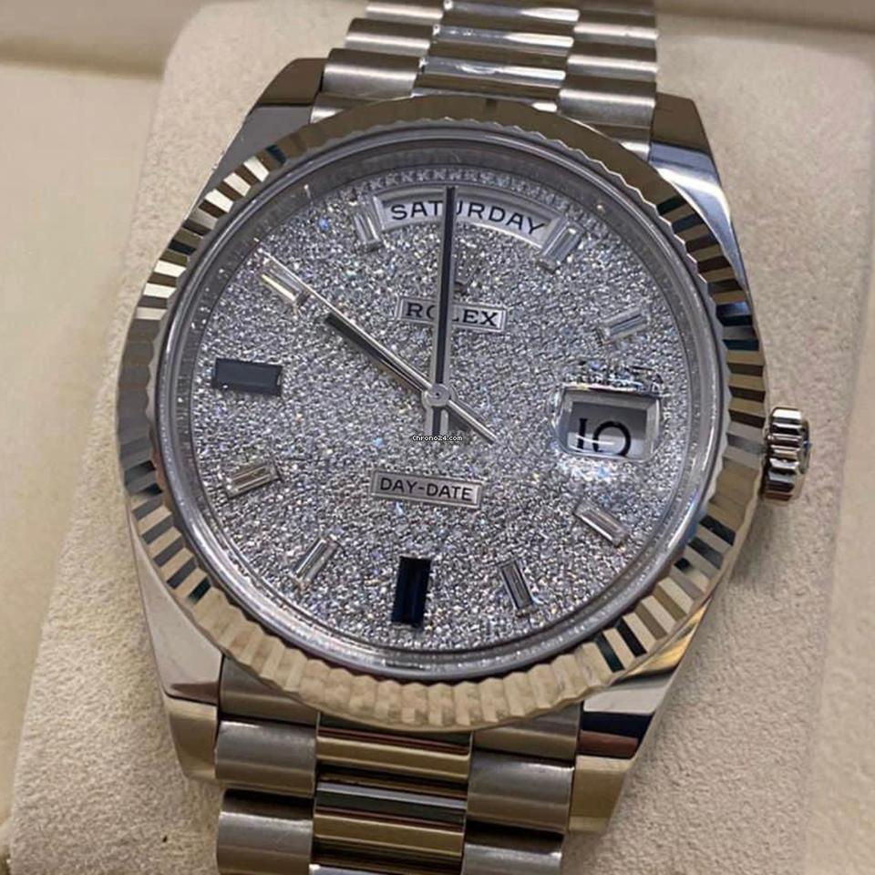 Rolex Day-Date 40 NEW 2023 Day-Date 40 FACTORY PAVE DIAMOND