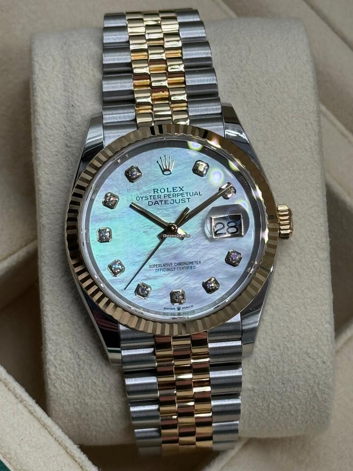 Rolex Datejust 36 NEW 2024 Datejust 36 MOTHER OF PEARL 126233