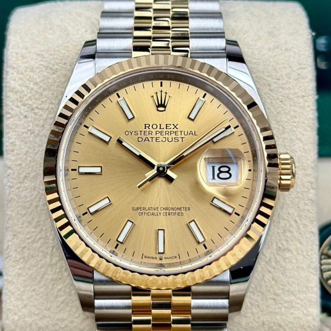 Rolex Datejust 36 NEW 2024 Datejust 36 CHAMPAGNE DIAL 126233