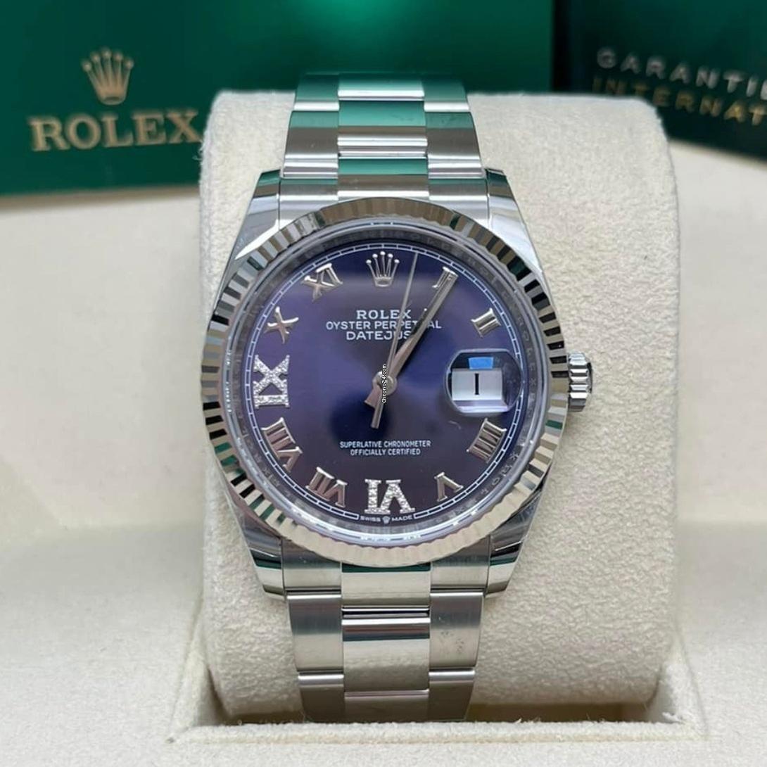 Rolex Datejust 36 NEW 2023 Datejust 36 AUBERGINE DIAL 126234