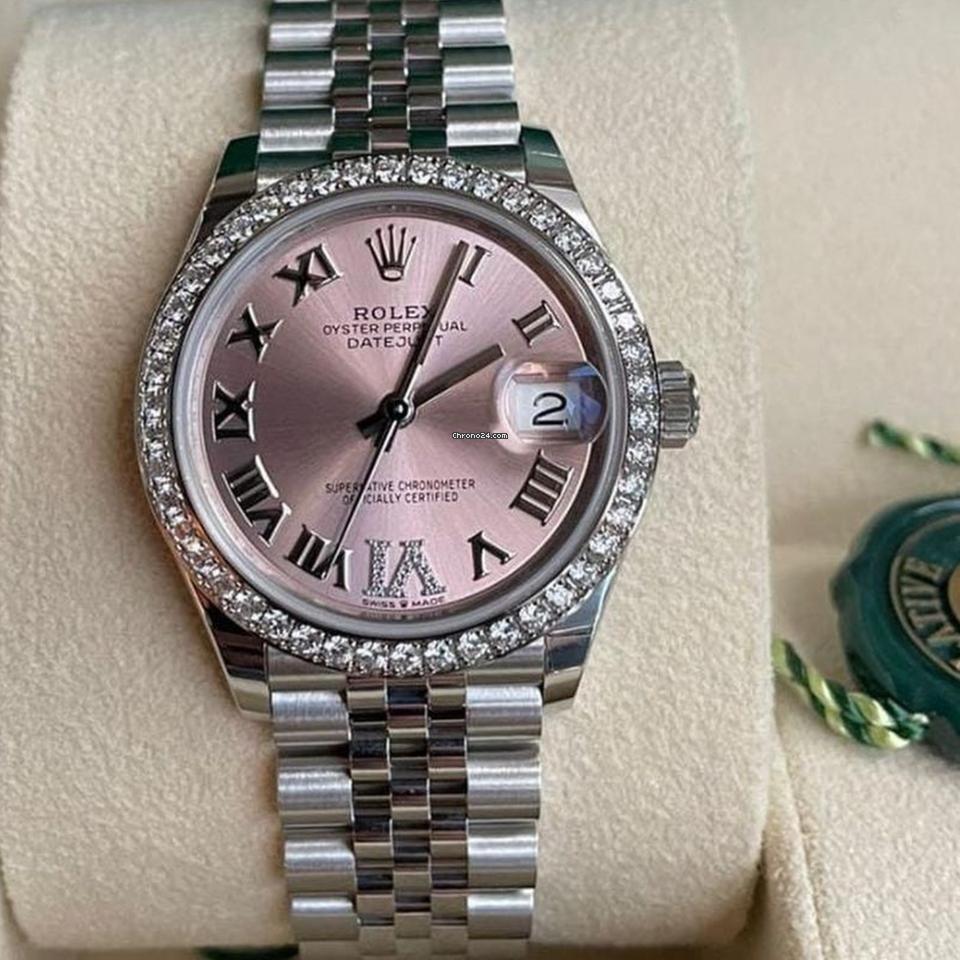 Rolex Datejust 31 NEW 2023 Datejust 31 PINK Diamond Vi 278384RBR