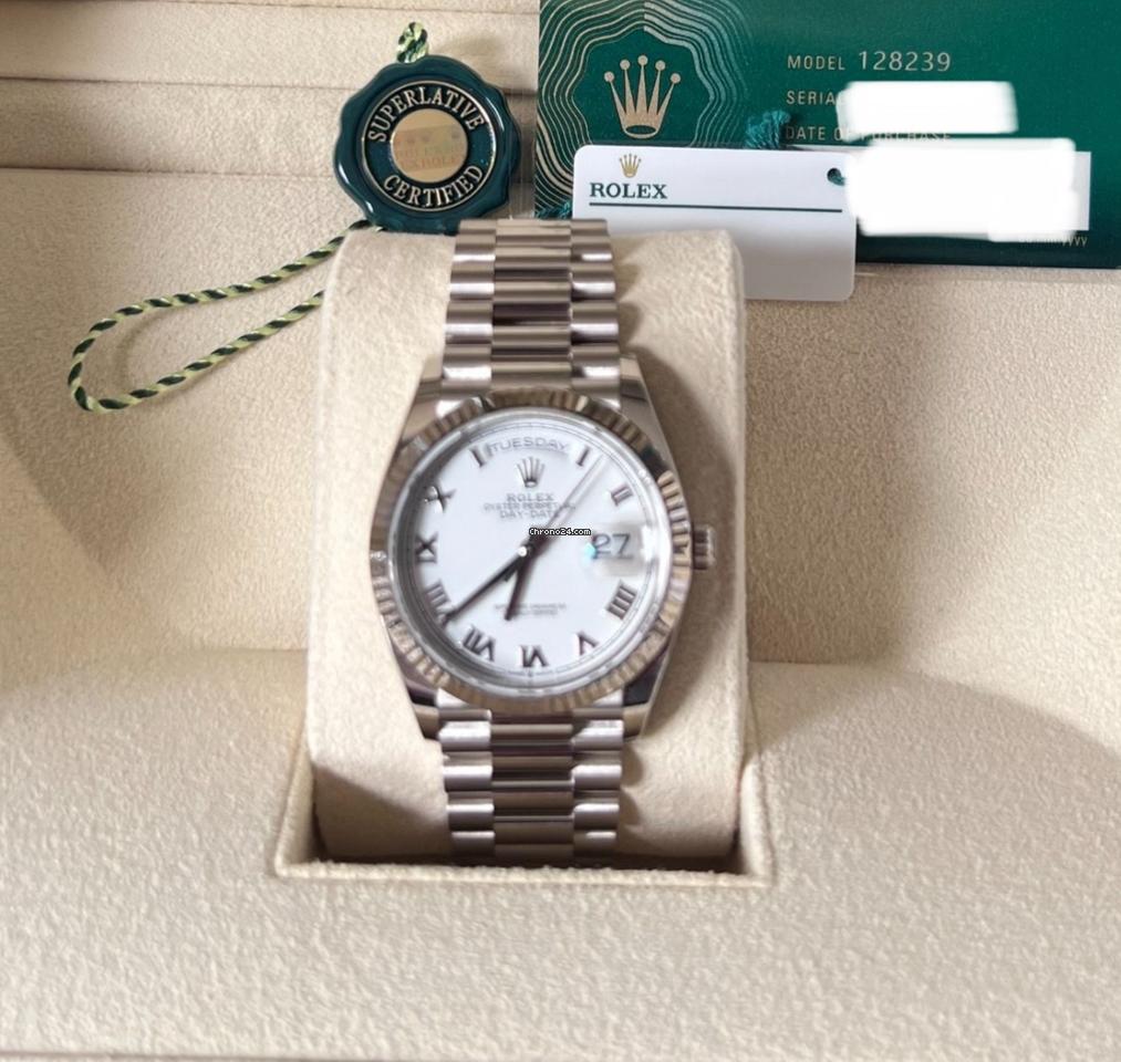 Rolex Day-Date 36 NEW Day-Date 36 128239 White Roman