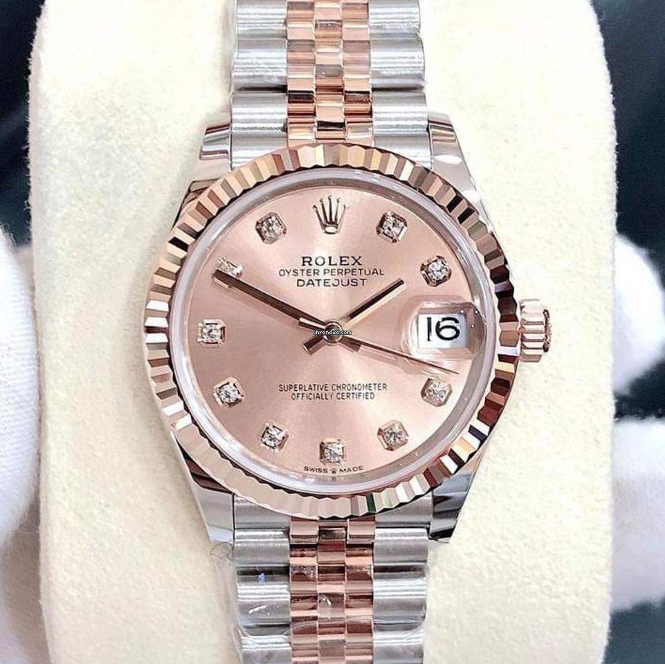 Rolex Datejust 31 NEW 2023 Datejust 31 PINK DIAMOND DIAL 278271