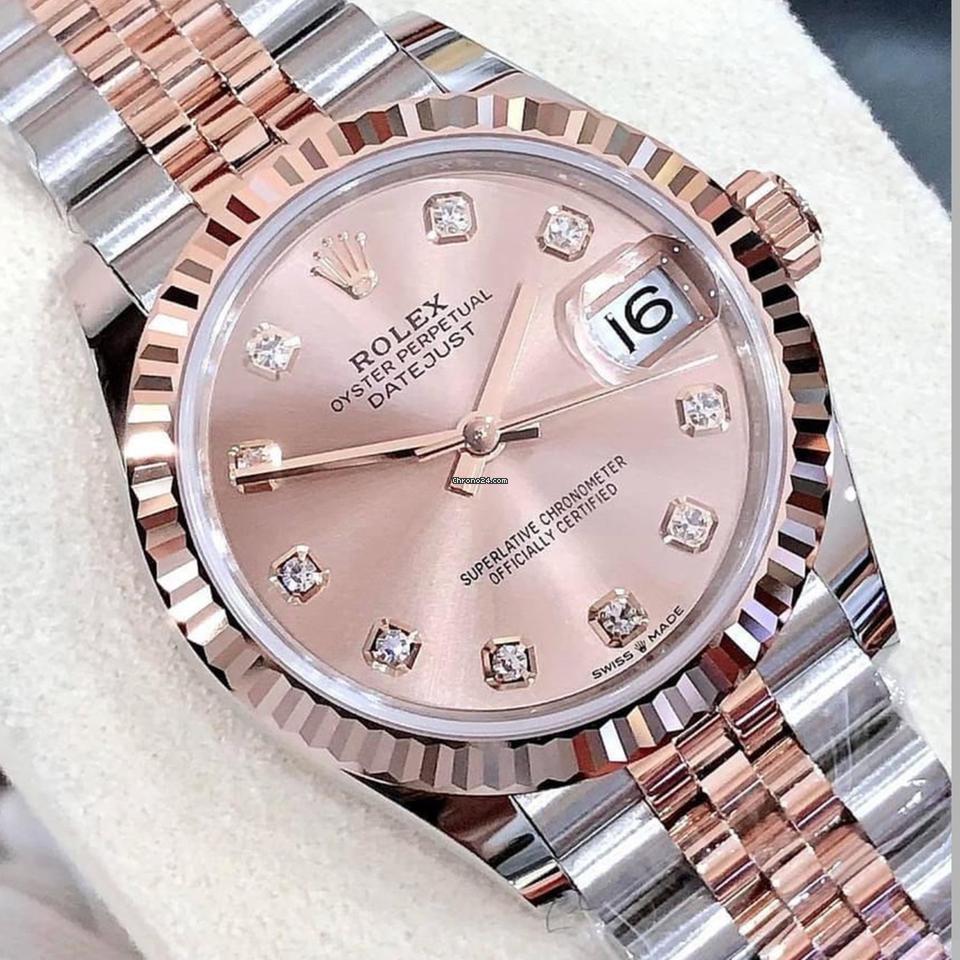 Rolex Datejust 31 NEW 2023 Datejust 31 PINK DIAMOND DIAL 278271