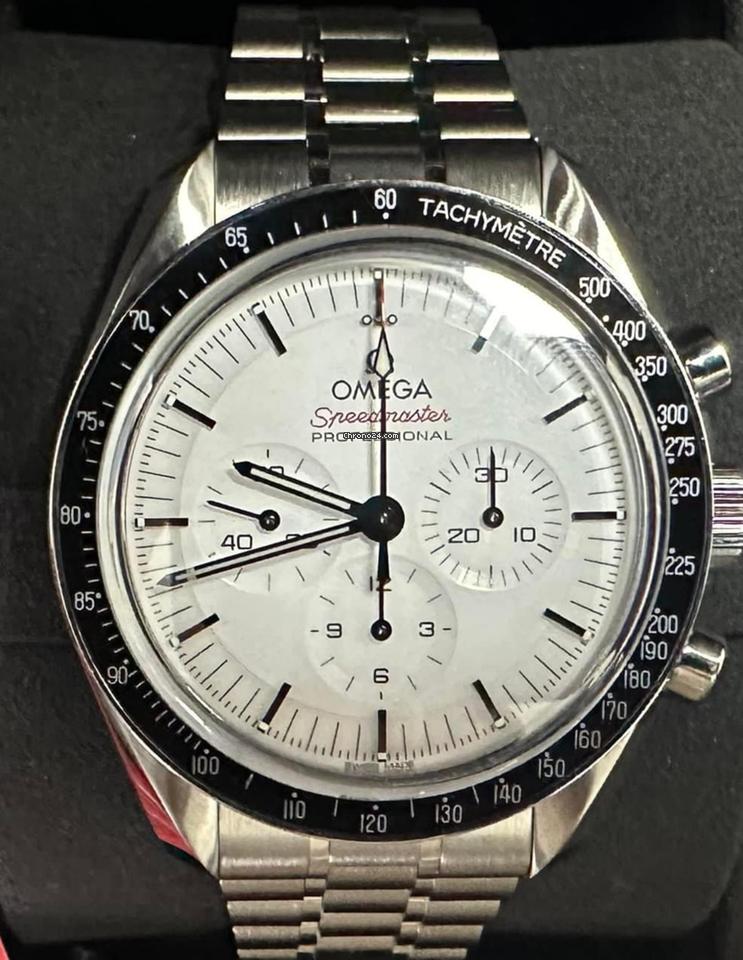 Omega Speedmaster Professional Moonwatch NEW RELEASE 2024 Speedmaster Moonwatch Professional White Lacquer Dial 310.30.42.50.001