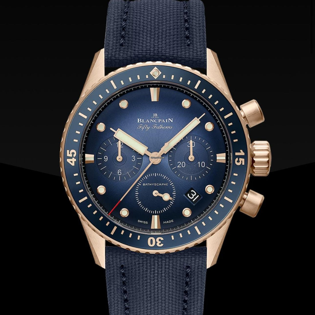 Blancpain Fifty Fathoms Bathyscaphe NEW 2024 Fifty Fathoms Bathyscaphe Chronographe Flyback 43