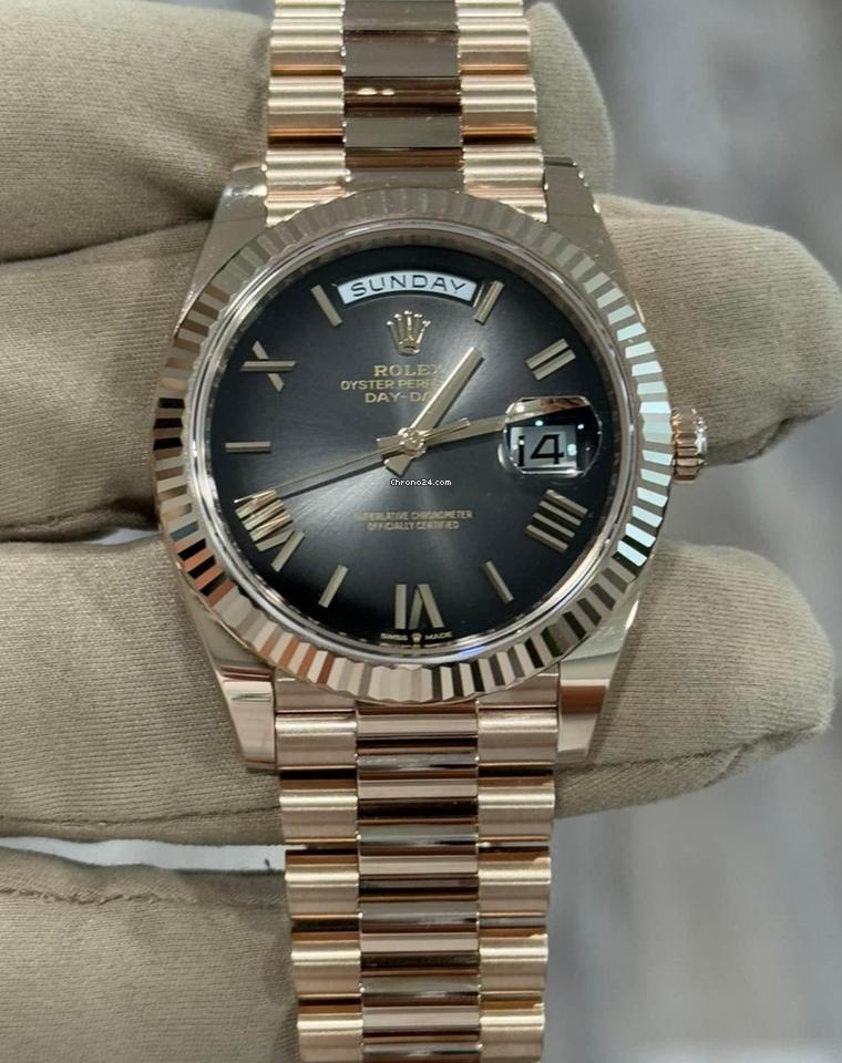 Rolex Day-Date 40 NEW RELEASE 2024 Day-Date 40 SLATE OMBRE 228235