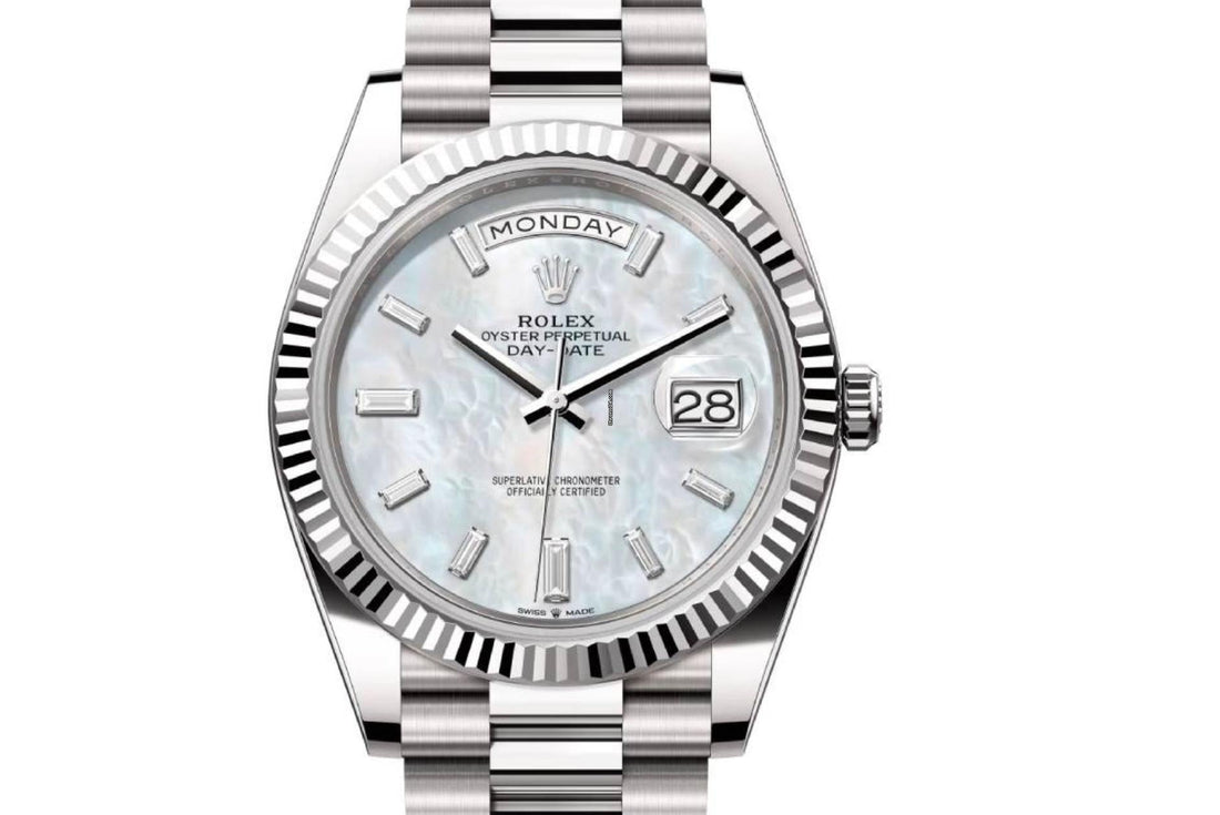 Rolex Day-Date 40 NEW RELEASE Day-Date 40 MOTHER OF PEARL BAGUETTA 228239A