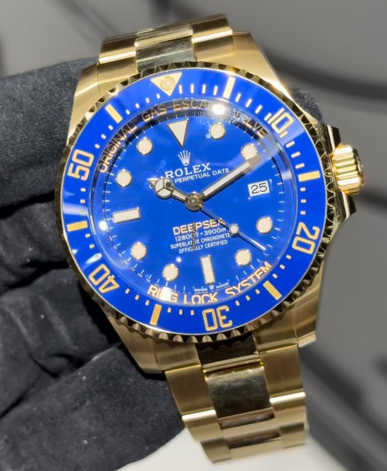 Rolex Sea-Dweller Deepsea NEW RELEASE 2024 DEEPSEA 18KT GOLD BLUE DIAL 136668LB