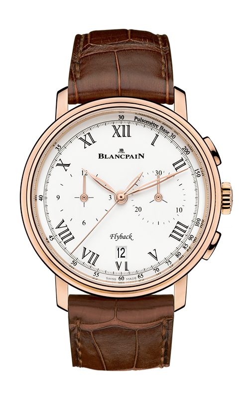 Blancpain Villeret Chronographe Flyback Pulsometre Men's Watch - 6680F 3631 55B